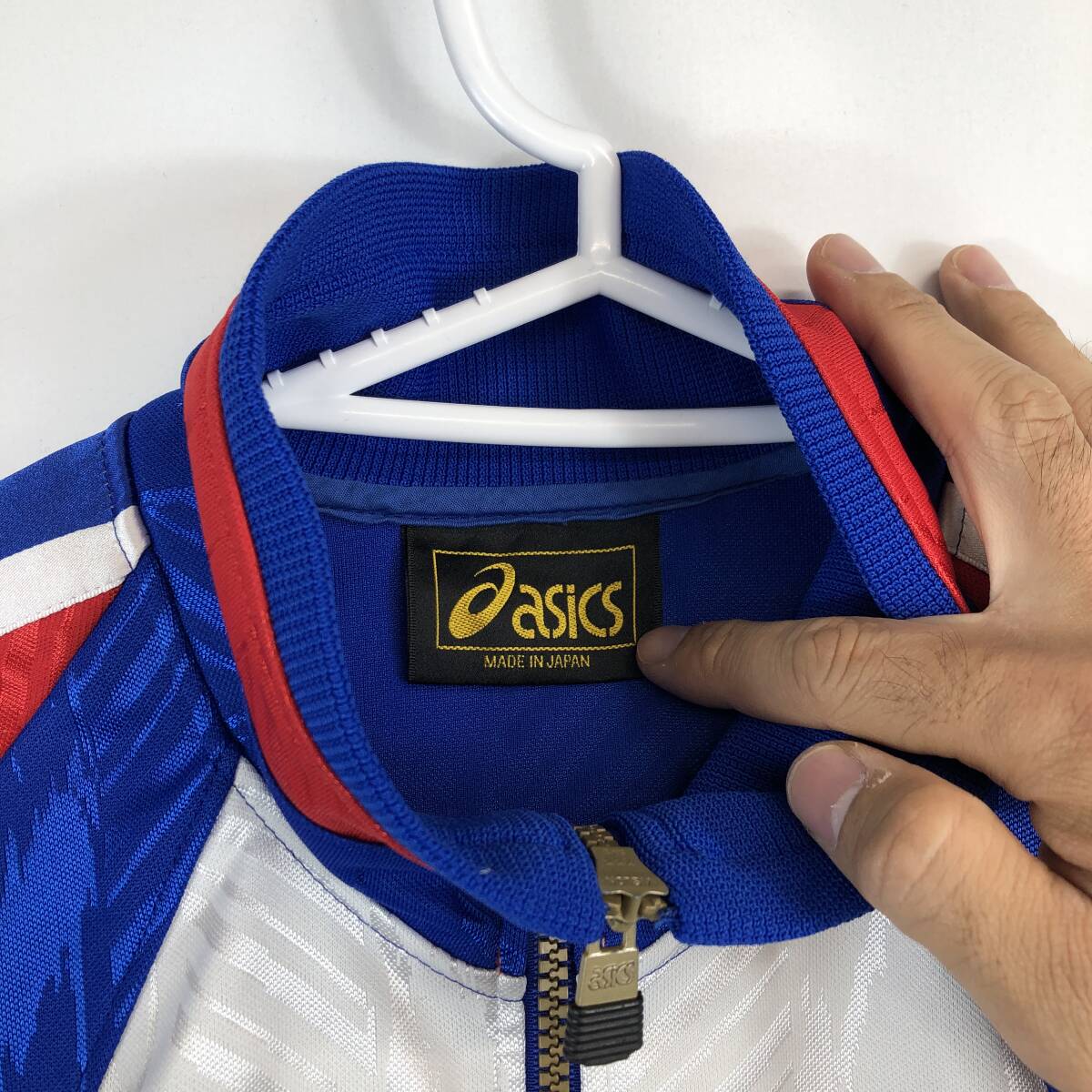 日本製 90s アシックス asics FOOTBALL GEAR トラックジャケット 日本製 90s アシックス asics FOOTBALL GEAR トラックジャケット