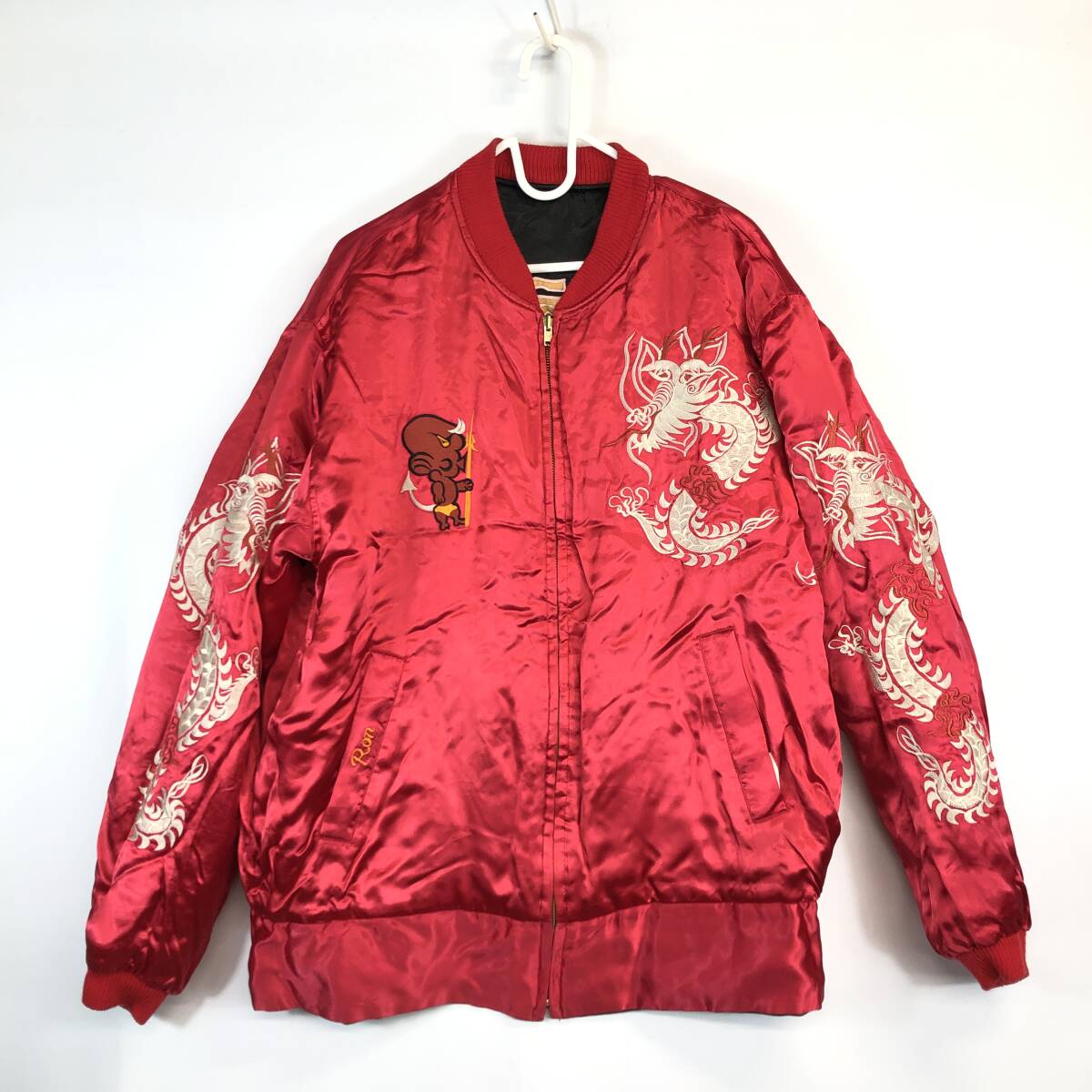 飛有棲屯 ヒューストン Houston リバーシブルスカジャン デビル 飛有棲屯 ヒューストン Houston リバーシブルスカジャン デビル