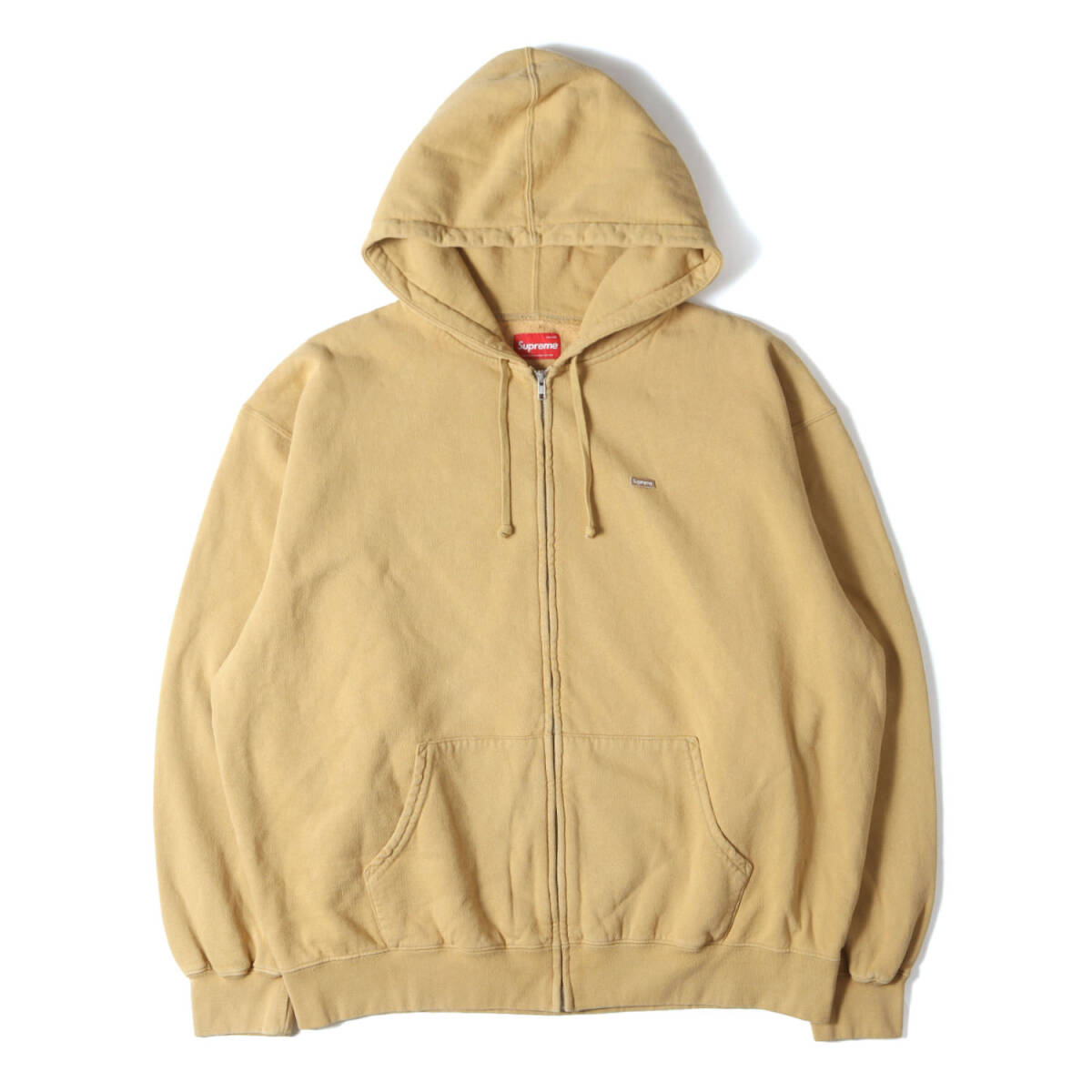 Supreme 24SS over большой маленький box Logo Zip тренировочный Parker (Overdyed Small Box Zip Up Hooded Sweatshirt) XXL