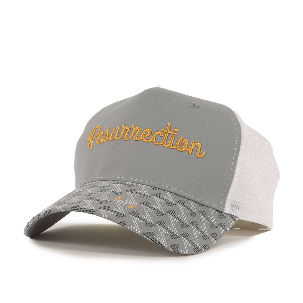 Resurrection レザレクション キャップ GMブリム メッシュ キャップ グレー ホワイト スナップバック 帽子