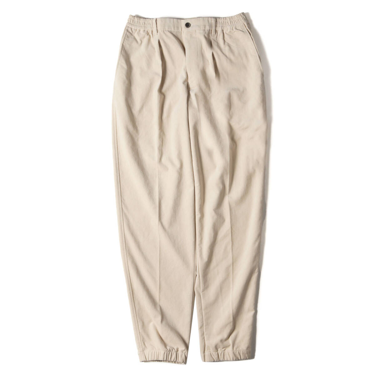 COLONY CLOTHING コロニークロージング パンツ サイズ:48 ストレッチ モールスキン ワンタック イージー トラウザー パンツ ベージュ