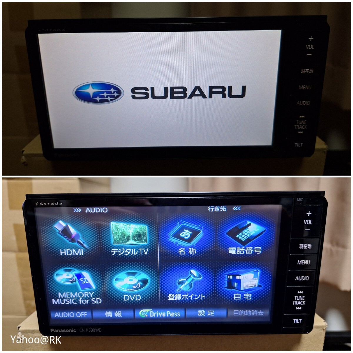 スバル 純正ナビ Panasonic ストラーダ 型式 CN-R300WDFA DVD スバル 純正ナビ Panasonic ストラーダ 型式 CN-R300WDFA DVD