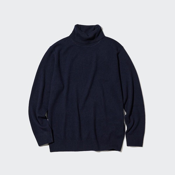 UNIQLO カシミヤタートルネックセーター XLサイズ ブラック 黒 2023年モデル