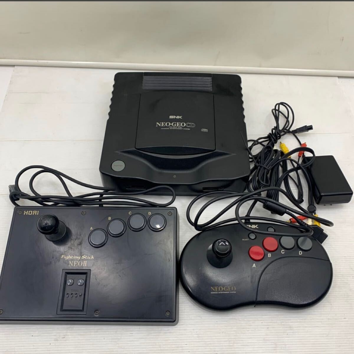 I ☆動作確認済み☆ SNK NEOGEO ネオジオ本体 ゲーム機 コントローラー NEO ファイティングスティック コントローラー 家庭用 レトロ