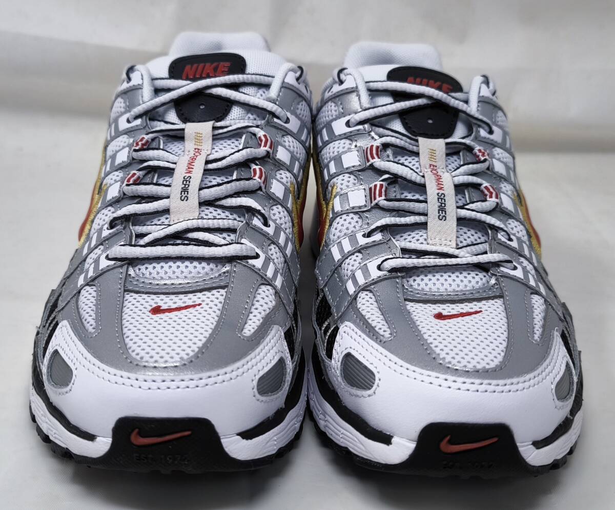 ★Nike Wmns P-6000 CNPT Metallic Silver Red 2023 BV1021-101 25cm US8 ナイキ シルバー レッド★