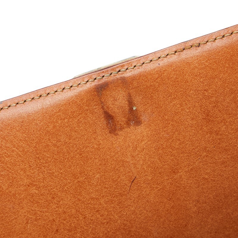 中古 セリーヌ ショルダーバッグ マカダム ABランク PVCレザー ブラウン ゴールド金具 レディース CELINE 【送料無料】【西神店】