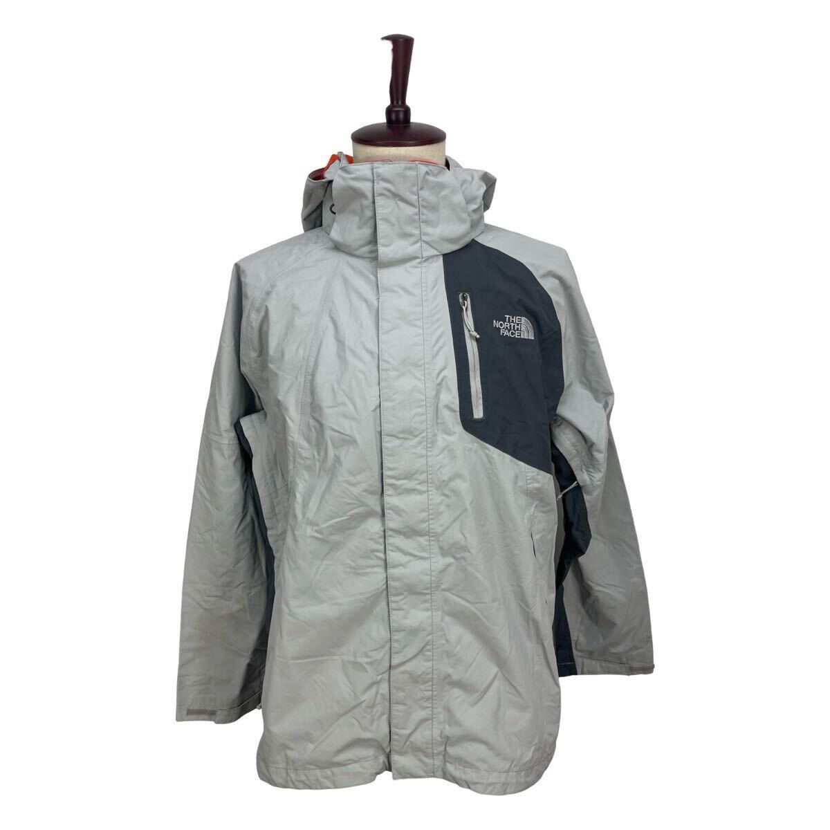 美品 THE NORTH FACE ノースフェイス メンズ グレー マウンテンパーカー アウター ナイロン ブルゾン ジャケット 上着