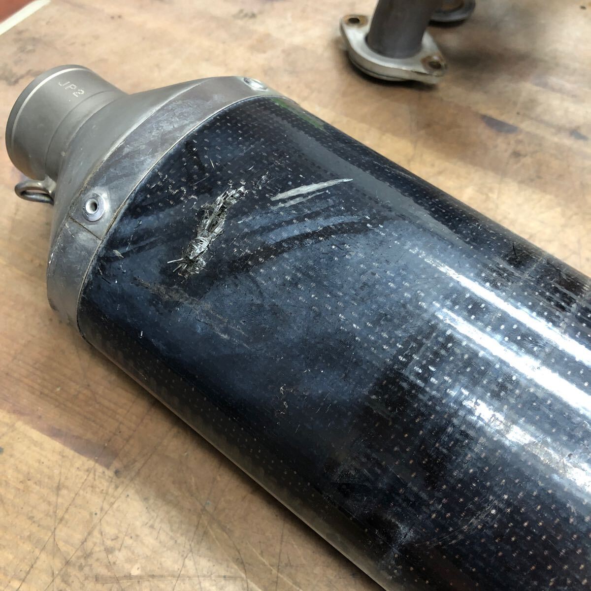 ^ZX-9R ZX900F-007~ снимать AKRAPOVIC full exhaust muffler 
