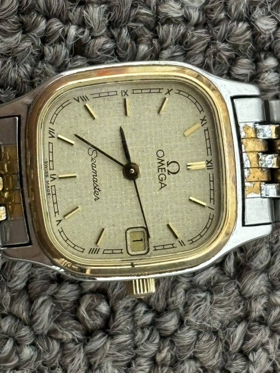 OMEGA クオーツ シーマスター Seamaster レディース　稼働品 電池交換済み　動作確認済み