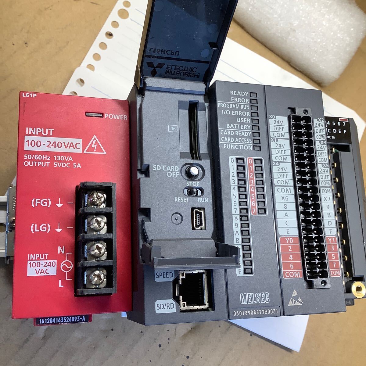 三菱PLCユニットIQーRシリーズ品です。L16H CPU品現状渡し品です 三菱PLCユニットIQーRシリーズ品です。L16H CPU品現状渡し品です