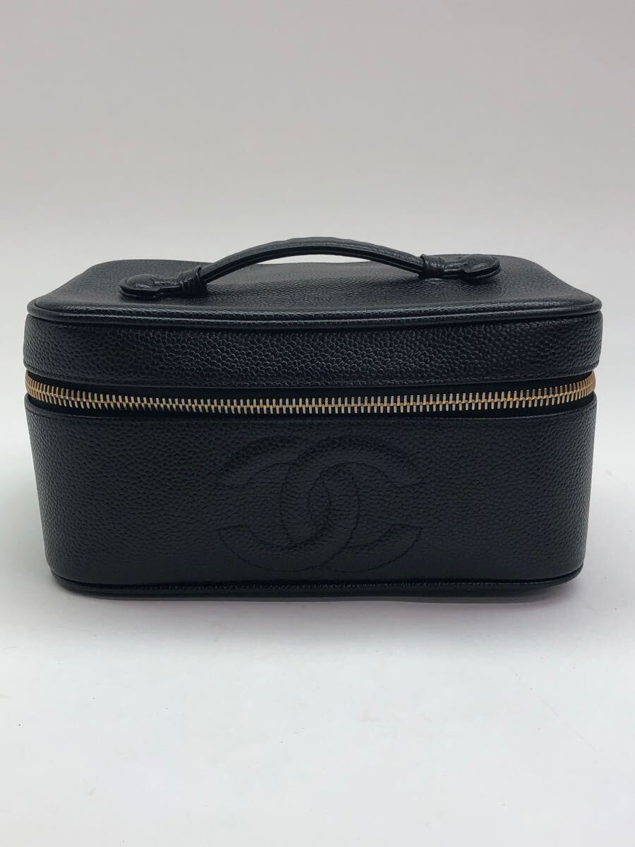 CHANEL シャネル キャビアスキン ココマーク バニティバッグ ポーチ