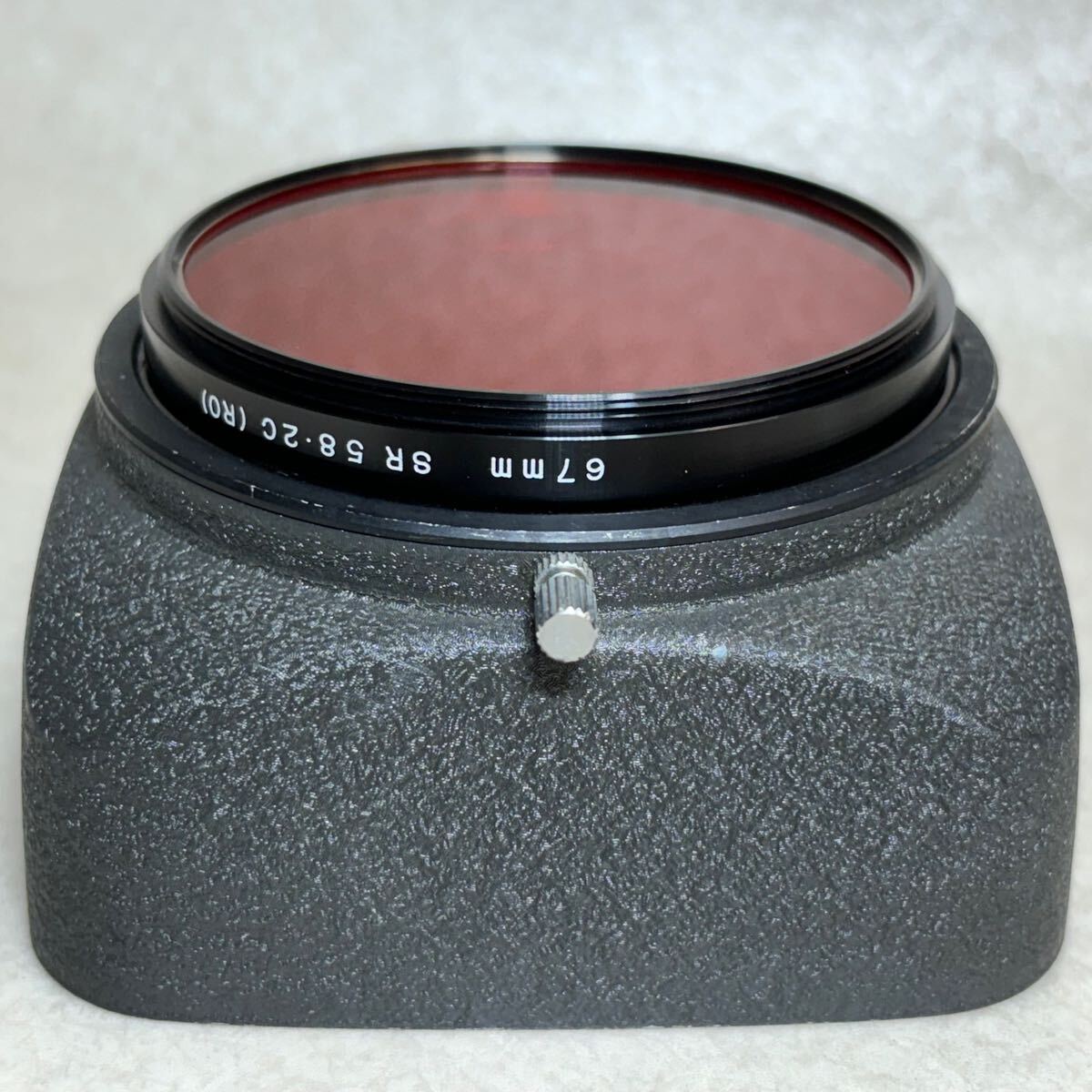 9-26) ZENZA BRONICAzen The Bronica rectangle metal hood + 67mm lens filter 