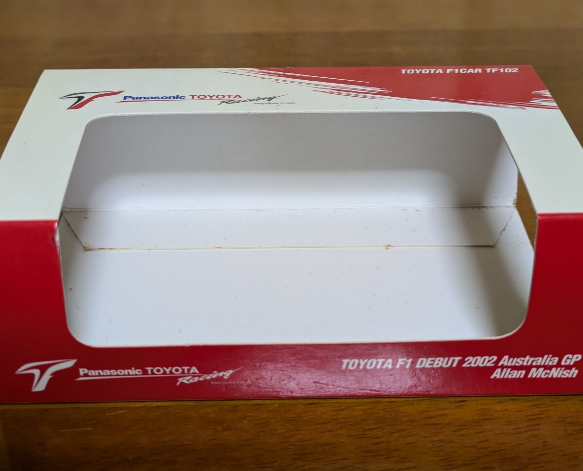 MINICHAMPS 1/43 TOYODA F1 CAR TF 102 F1 DEBUT 2002 Australia GP Allan McNish トヨタ　アラン?マクニッシュ　ミニチャンプス