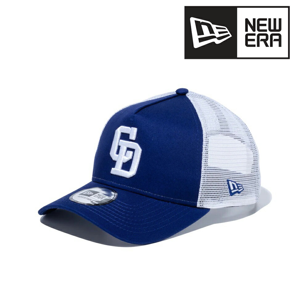 NEWERA 9FORTY メッシュキャップ 中日ドラゴンズ ニューエラ 940 9FORTY 白 青 ロイヤルブルー×ホワイト