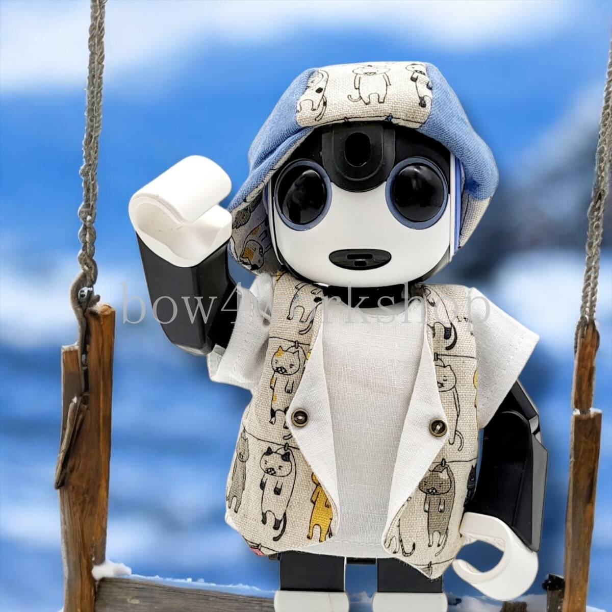 ロボホン RoBoHoN ロボホンの服ハンドメイド レイヤードTシャツ&キャップセット
