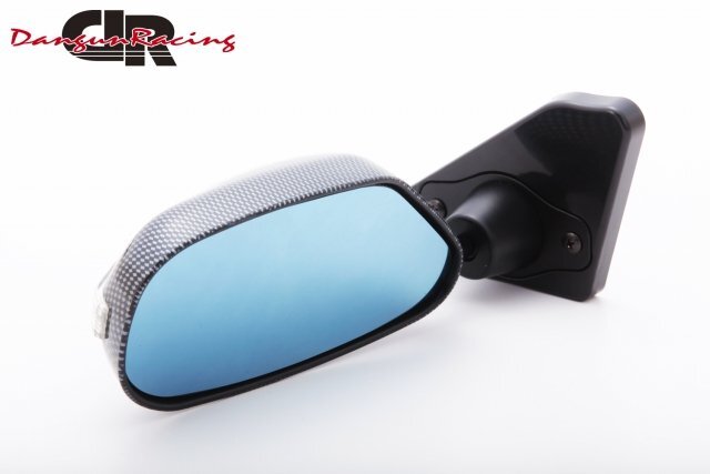  door mirror aero mirror LED carbon look mirror surface manual adjustment left steering wheel 99-03 Ford Mustang 