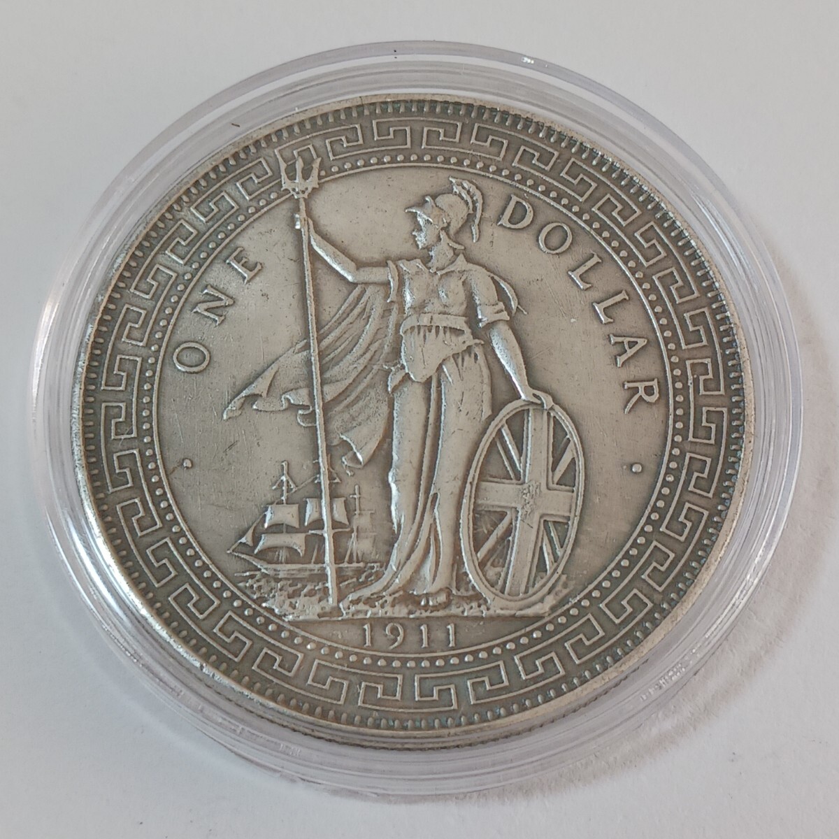 時代 貿易銀 イギリス 香港 1ドル 1911年 銀貨 貨幣 古銭 26.8g 時代 貿易銀 イギリス 香港 1ドル 1911年 銀貨 貨幣 古銭 26.8g