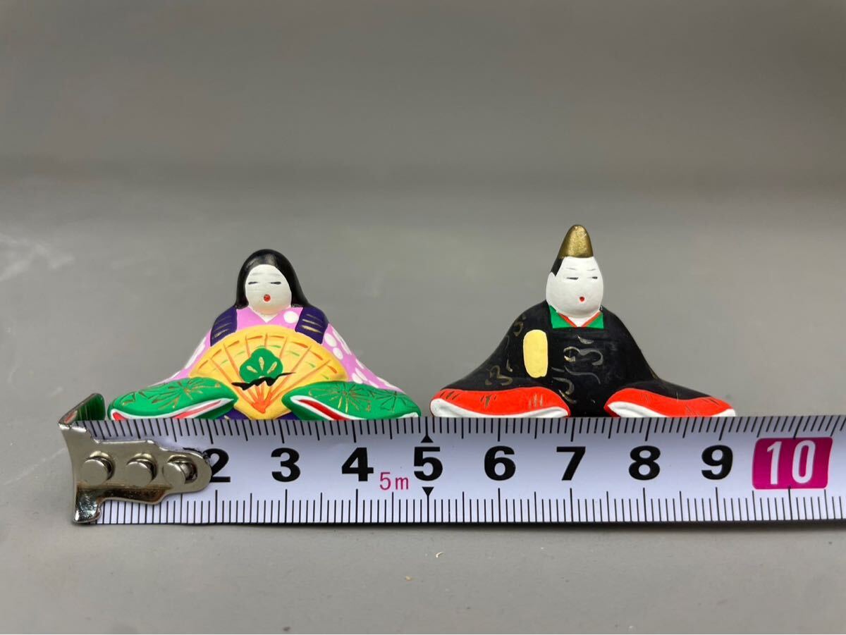 博多人形 献寿作 錦雛 豆人形 郷土玩具 置物 雛人形 ひな人形