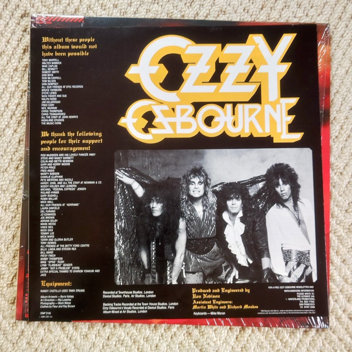 【国内盤 帯付き】罪と罰 オジー・オズボーン LP レコード Ozzy Yahoo!オークション - OZZY OSBOURNE オジー オズボーン 罪と罰