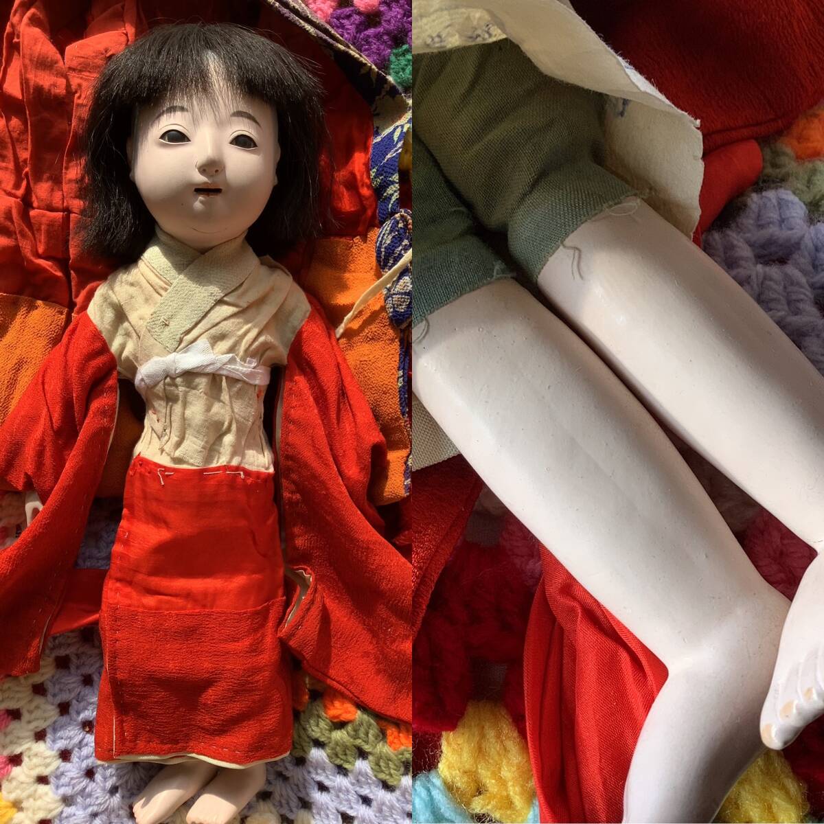 爆買い! コレクション整理 36 市松人形 秀山 京人形川島清次郎 戦前 市松人形