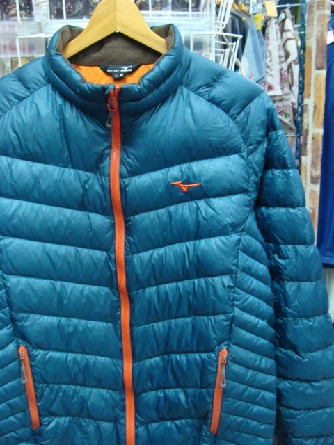 Mizuno Outdoor ミズノ ブレスサーモ ライトダウンジャケット ネイビー (M)　