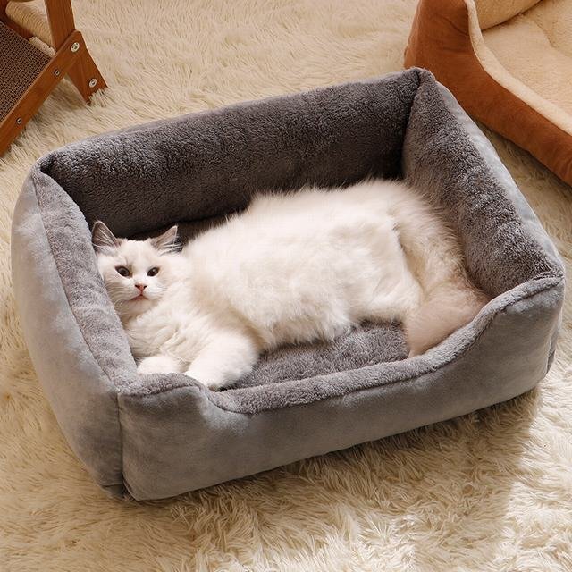  cat dog bed pet bed soft ...... pet accessories slip prevention cushion mat soft enduring biting autumn winter gray M size 