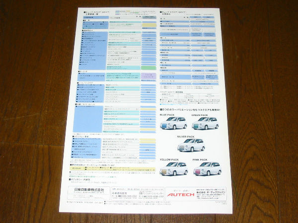 ╋╋(D1638)╋╋ キューブ スクエア(SQUARE)「Gタイプ」 カタログ 1998年1月 ╋╋╋_画像3