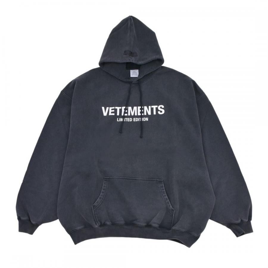 VETEMENTS ヴェトモン LIMITED EDITION HOODIE スウェットプルパーカ パーカ 人気 中古 Lサイズ F1