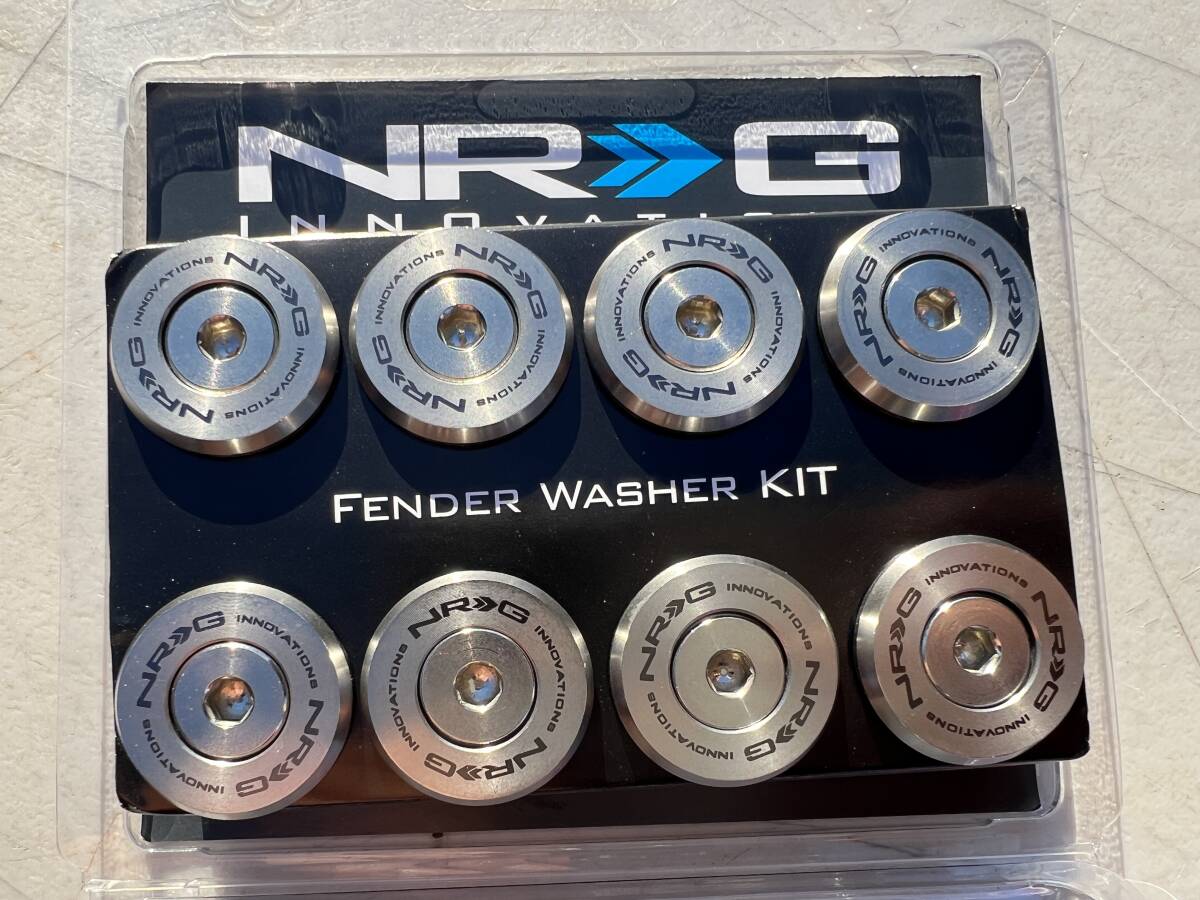 NRG ステンレス ドレスアップワッシャー/ボルト M8x1.25 8個SET 外装向け USDM ドレスアップボルト 正規輸入品 即納 FW380SS_画像2