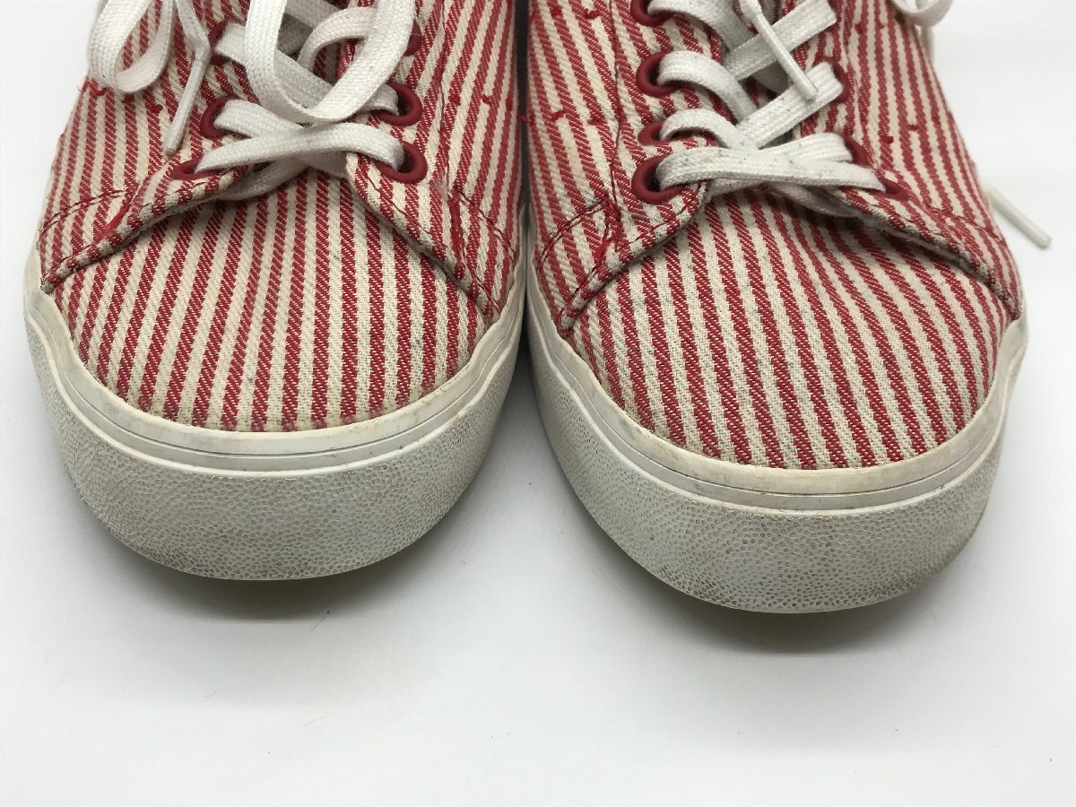 ■【YS-1】 アディダス adidas スニーカー■ スタンスミス 26cm ストライプ柄 赤 × 白 【同梱可能商品】K■