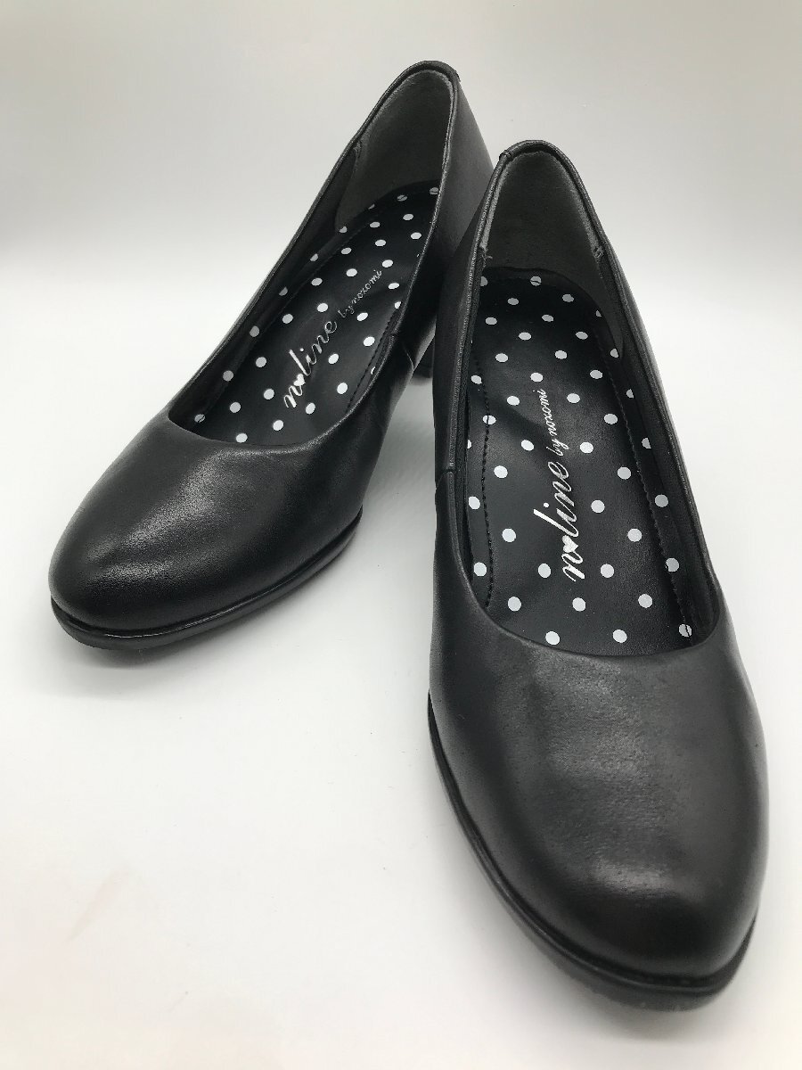 ■【YS-1】 洋服の青山 佐々木希コラボ ■ リクルート パンプス 黒 ブラック系 ■ 21,5cm ヒール高5,5cm 【同梱可能商品】K■