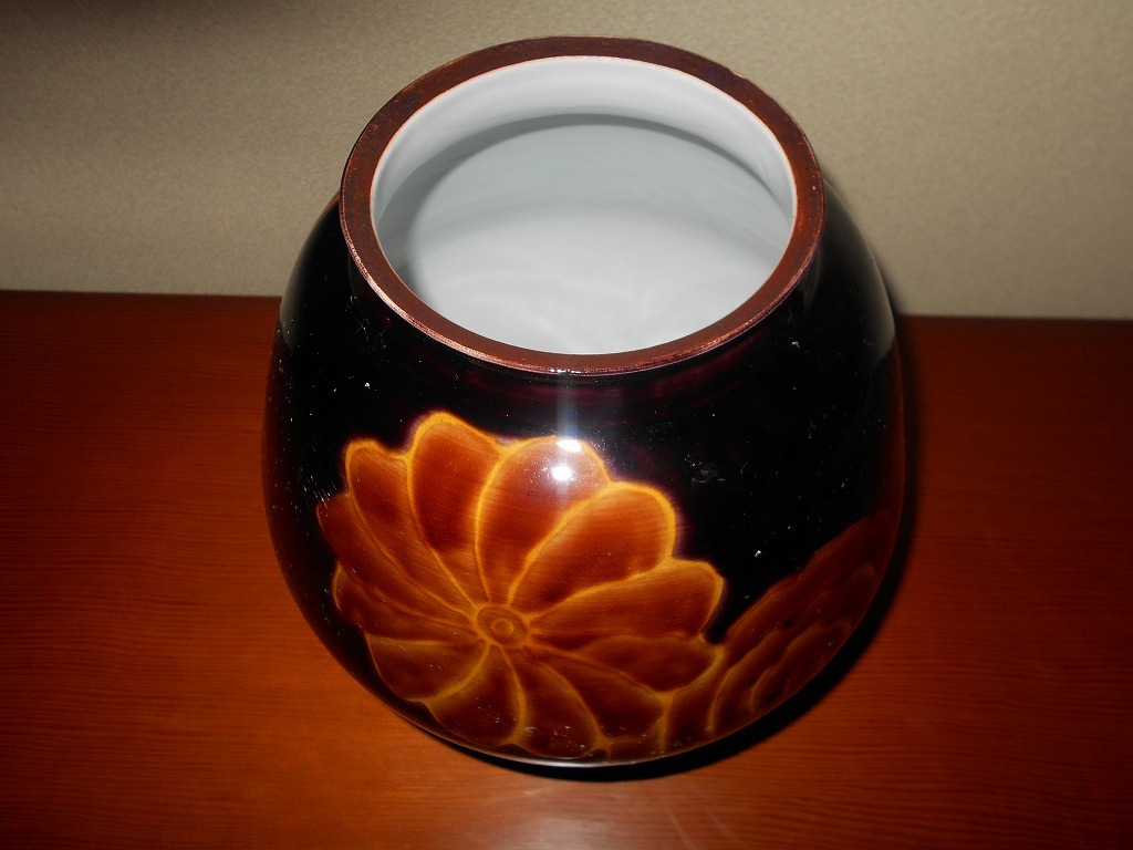 ◇◇九谷 木米 九谷焼 花入 30.5cm 壺 花瓶 花器 フラワーベース ◇◇九谷 木米 九谷焼 花入 30.5cm 壺 花瓶 花器 フラワーベース