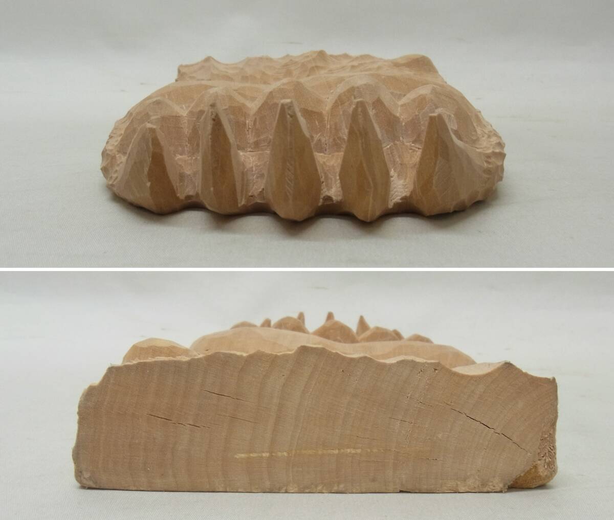 【SK7】佐藤憲治☆高さ約21cm 熊の手 木彫り熊☆木彫り 木彫 熊 手 珍品 置物 憲治 憲 レトロ ヴィンテージ 60