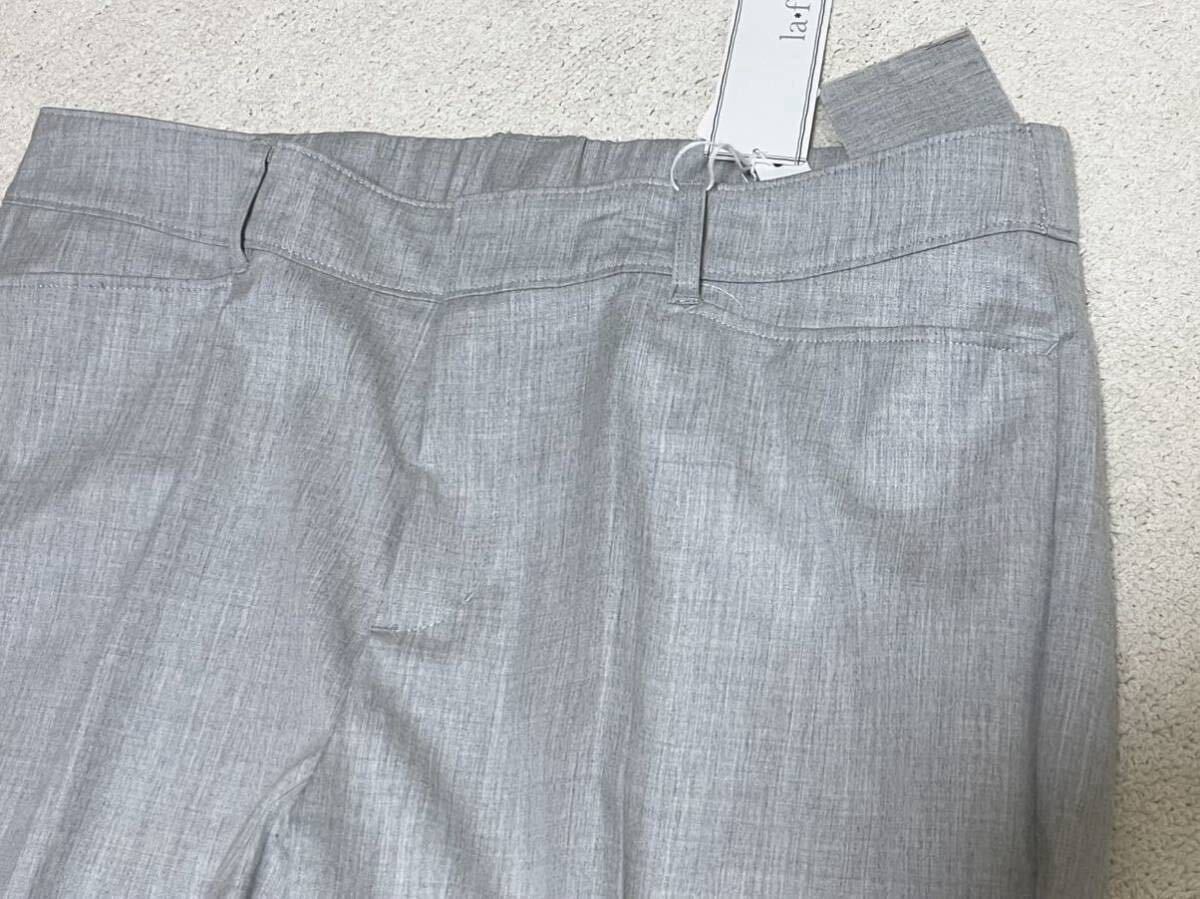 ◇新品W96◇ベーシック*ストレッチセンタープレスパンツ*グレー＊大きいサイズ③＊