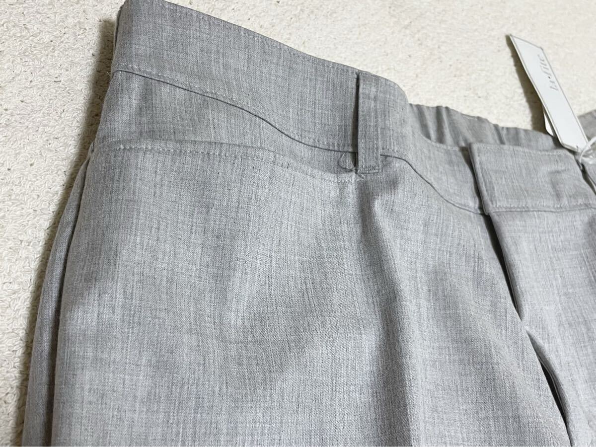 ◇新品W96◇ベーシック*ストレッチセンタープレスパンツ*グレー＊大きいサイズ③＊