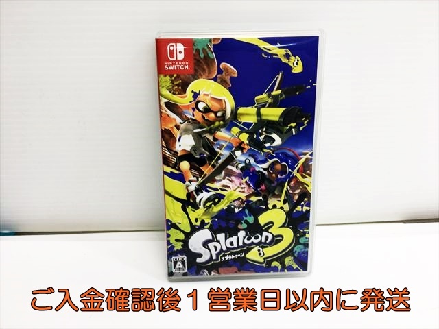 1円】Switch Splatoon 3 (スプラトゥーン3) ゲームソフト 状態 1円】Switch Splatoon 3 (スプラトゥーン3) ゲームソフト 状態