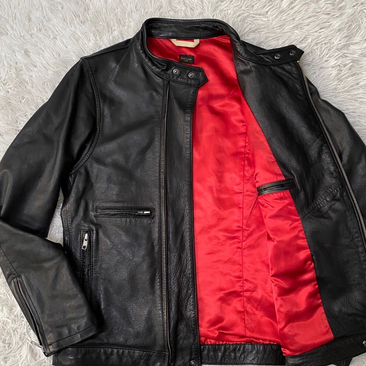 【極美品✨】ポールスミス ホースハイド 馬革 ライダースジャケット 黒 M Yahoo!オークション - 【美品】ポールスミス【最高級ホース
