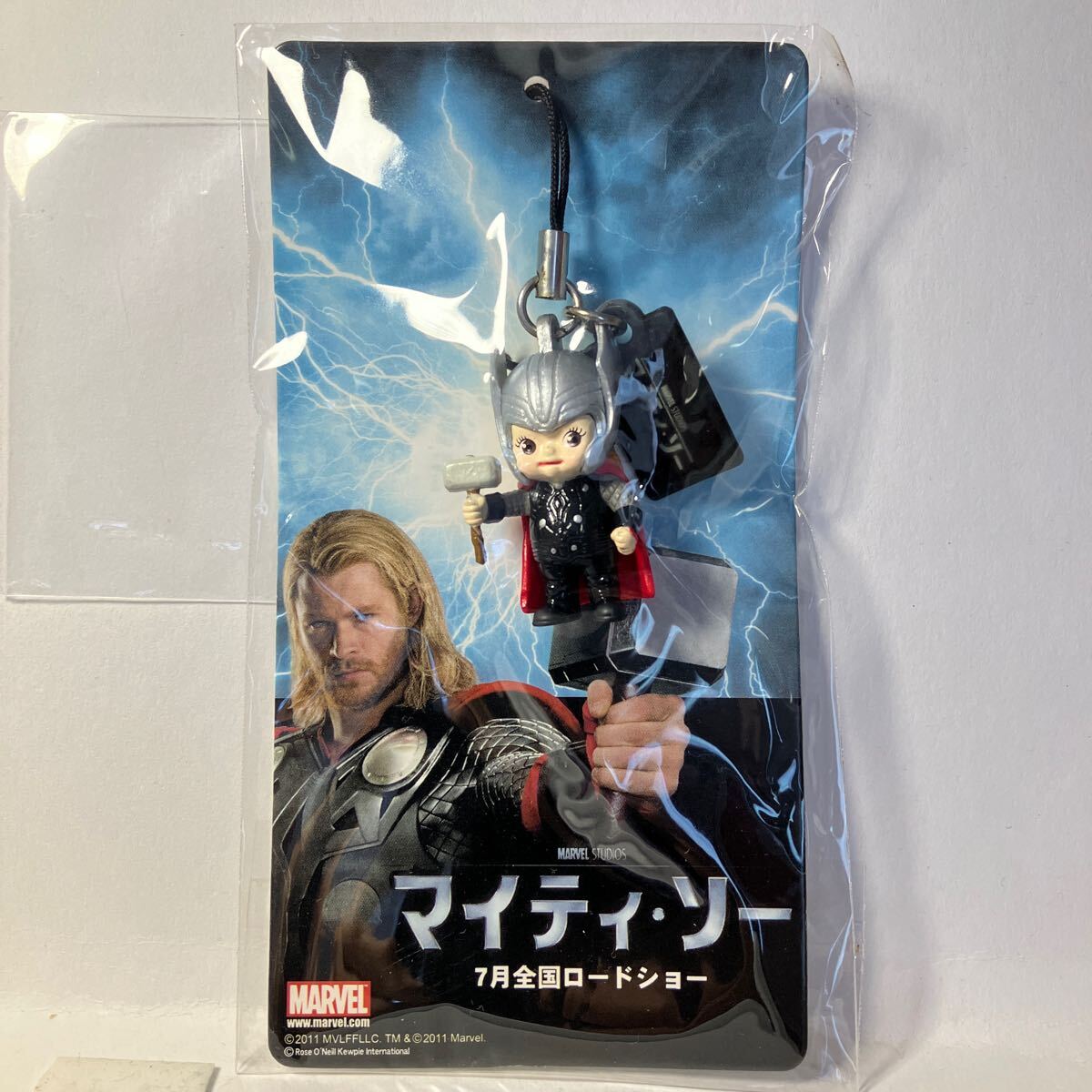 キュージョン キューピー /ローズオニール キューピー × マイティ・ソー 根付ストラップ 2011 非売品 フィギュア