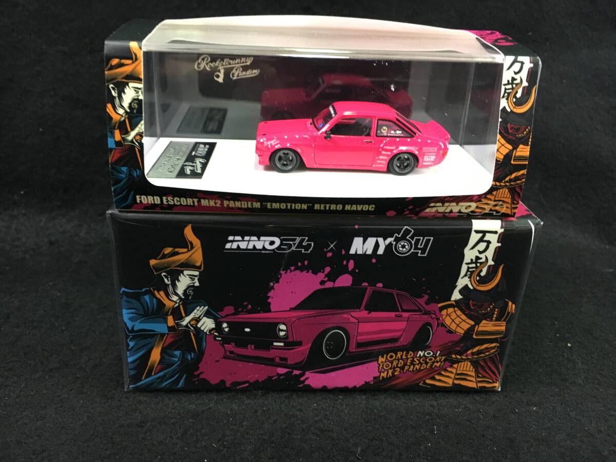 ●値下げ●イノモデル 1/64 フォード エスコート MK2 パンデム EMOTION Retro Havoc　IN64R-MK2P-ERH