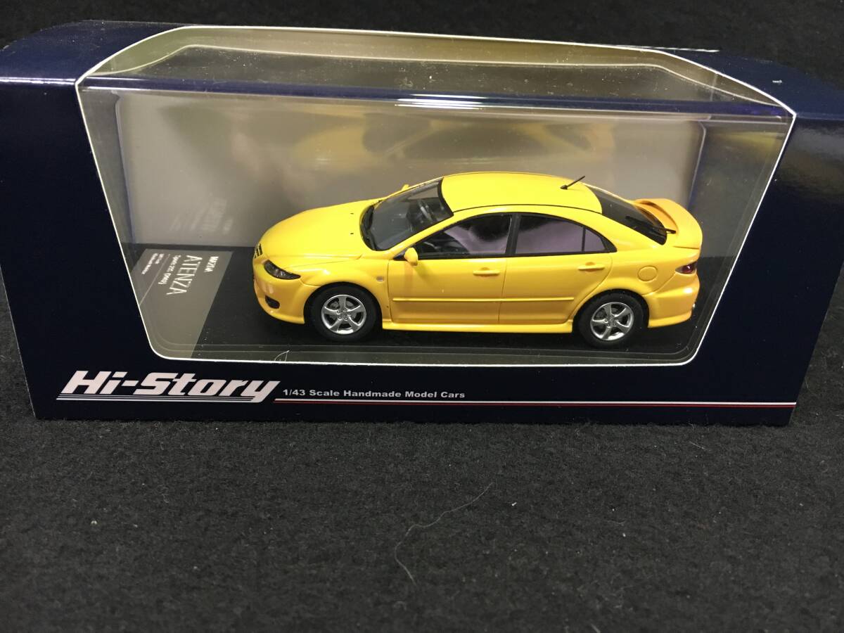 ●新品未開封●ハイストーリー 1/43 マツダ アテンザ スポーツ 23S (2000) カナリーイエローマイカ　HS436YE