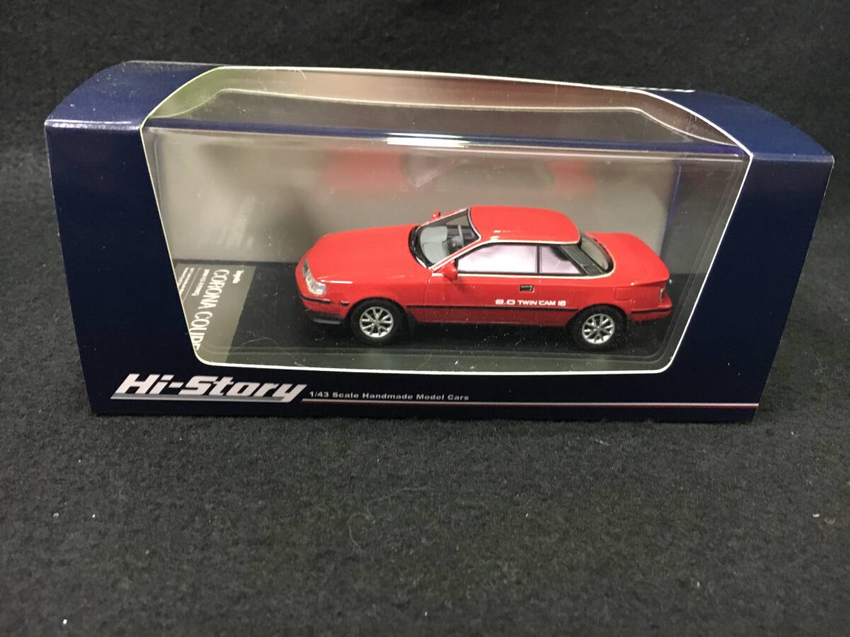●新品未開封●ハイストーリー 1/43 トヨタ コロナ クーペ 2000 GT-R (1985) スーパーレッドII 　HS455RE