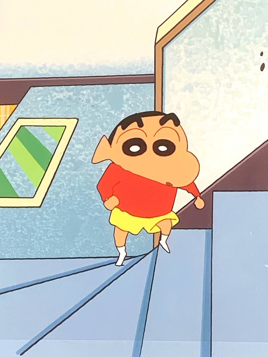 セル画 クレヨンしんちゃん 野原しんのすけ 背景つき レイアウト セル画 クレヨンしんちゃん 野原しんのすけ 背景つき レイアウト