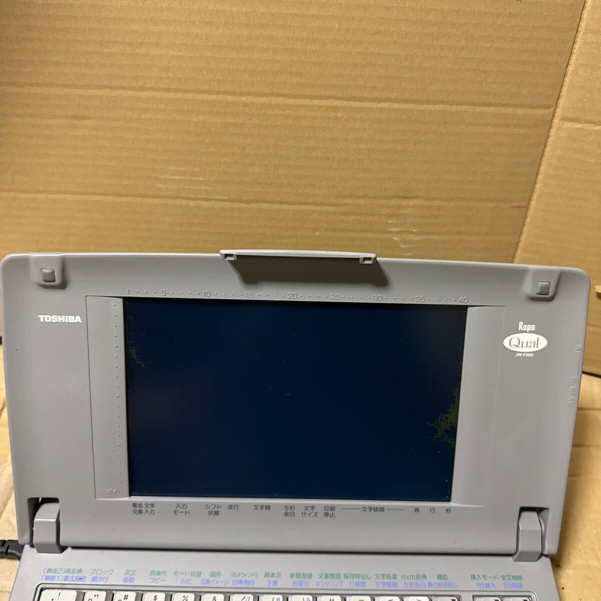 a-7871) TOSHIBA Toshiba текстовой процессор JW-F550 электризация проверка текущее состояние утиль корпус только 