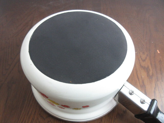 【ホーロー片手鍋】POP/花柄/ポップ/かわいい/16cm/昭和レトロ/未使用品_画像8