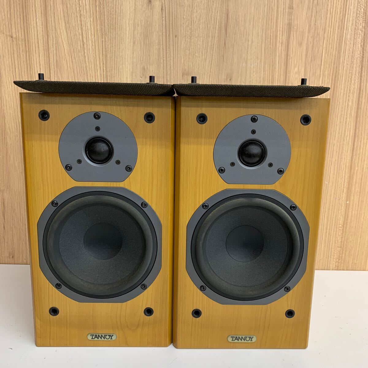 【F-2】 Tannoy mercury mx2-M Cherry スピーカー 音出し確認済 ペアスピーカー タンノイ 中古品 2541-90