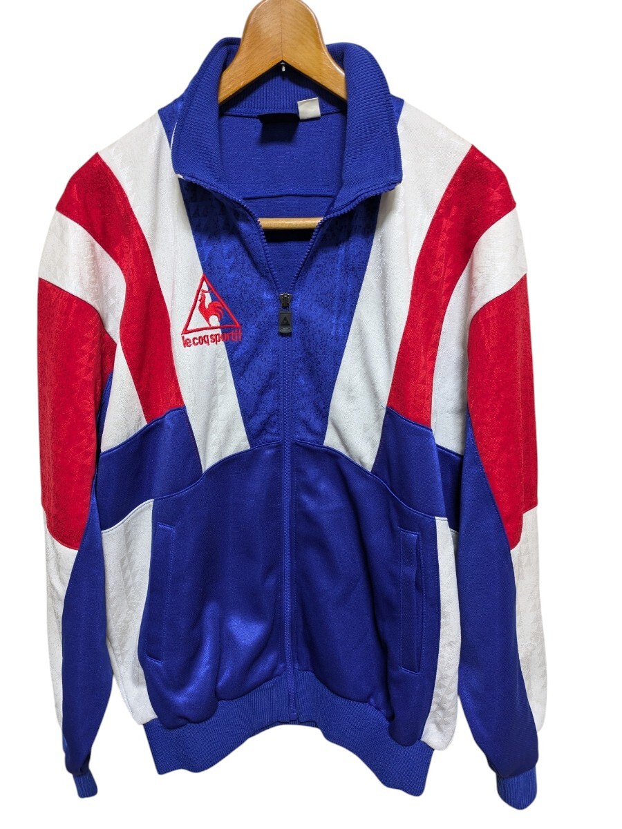 90年代　ルコックスポルティフのトラックジャケット　le coq sportifのトリコロールジャージ