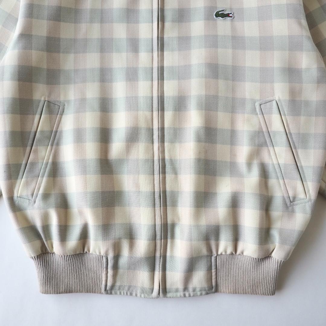 ラコステ Lacoste スイングトップ ブルゾン チェック柄 ブルー ラコステ Lacoste スイングトップ ブルゾン チェック柄 ブルー