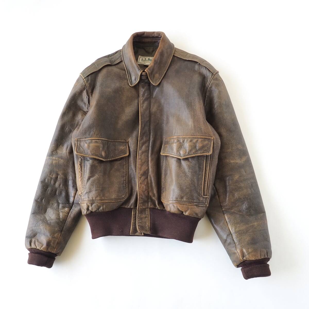 人気提案 エルエルビーン L.L.Bean 70年代 USA製 レザージャケット 本革 ヴィンテージ メンズ 男性用