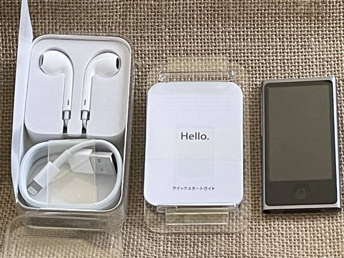 美品即決【付属品新品】Apple 第7世代 iPod nano 16GB グレー 美品即決【付属品新品】Apple 第7世代 iPod nano 16GB グレー