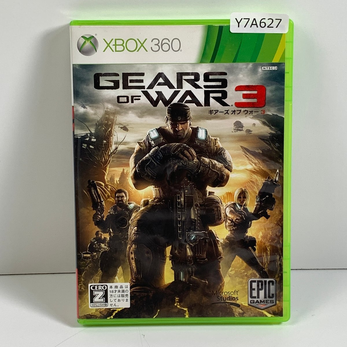 Y7A627 Xbox 360 X box Gears of War 3 GEARS OF WAR Aichi 3cm размер 